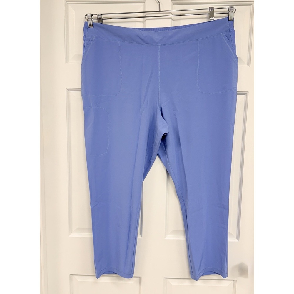 NWT Cherokee Certainty Anti- Microbial Scrub Pants Ciel Blue M Tall Scrubs